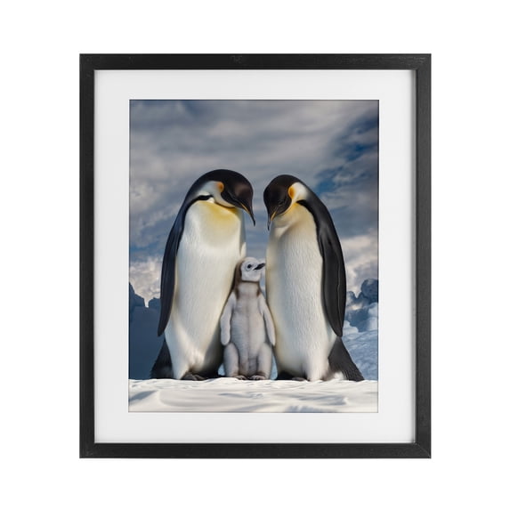 Stupell Industries Contemporary Penguins In The Wild Black Framed Print Under Glass, 13 x 16, by Scott Stulberg