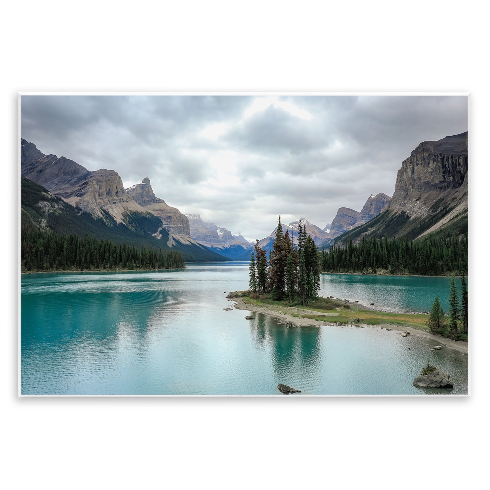 Stupell Industries Peninsula Vast Lake View Landscape & Nature Photography Unframed Art Print Wall Art, 19 x 13