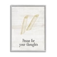 thumbnail image 1 of Stupell Industries Penne For Your Thoughts Humor Graphic Art Gray Framed Art Print Wall Art, Design by Lil' Rue, 1 of 7