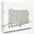 thumbnail image 1 of Stupell Industries Pennsylvania Patterned Grey US State Design Canvas Wall Art by Ziwei Li, 1 of 5