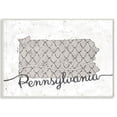 thumbnail image 1 of Stupell Industries Pennsylvania Patterned Grey US State Design Wall Plaque by Ziwei Li, 1 of 5