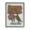 thumbnail image 1 of Stupell Industries Pennsylvania Patterned State Graphic Art Black Framed Art Print Wall Art, Design by Valentina Harper, 1 of 7