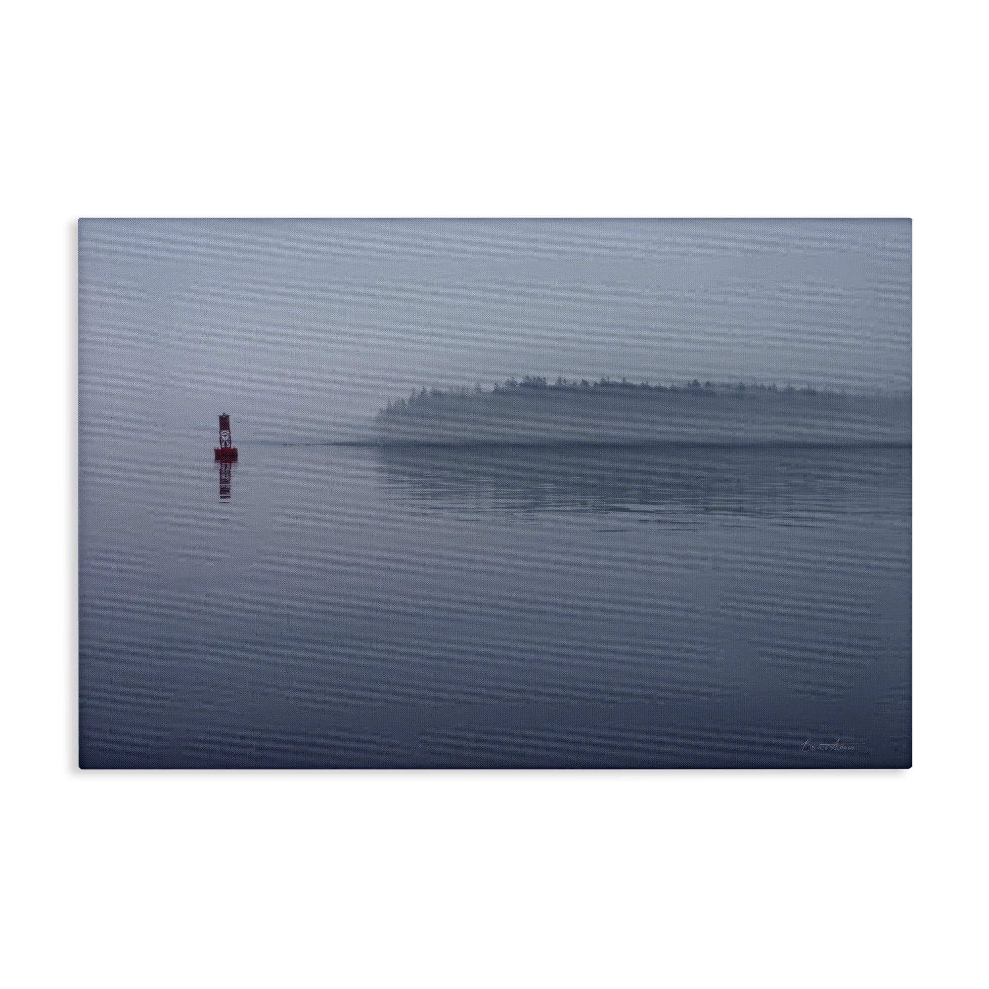 Stupell Industries Penobscot Bay Landscape Landscape Photography Gallery Wrapped Canvas Art Print Wall Art, 45 x 30