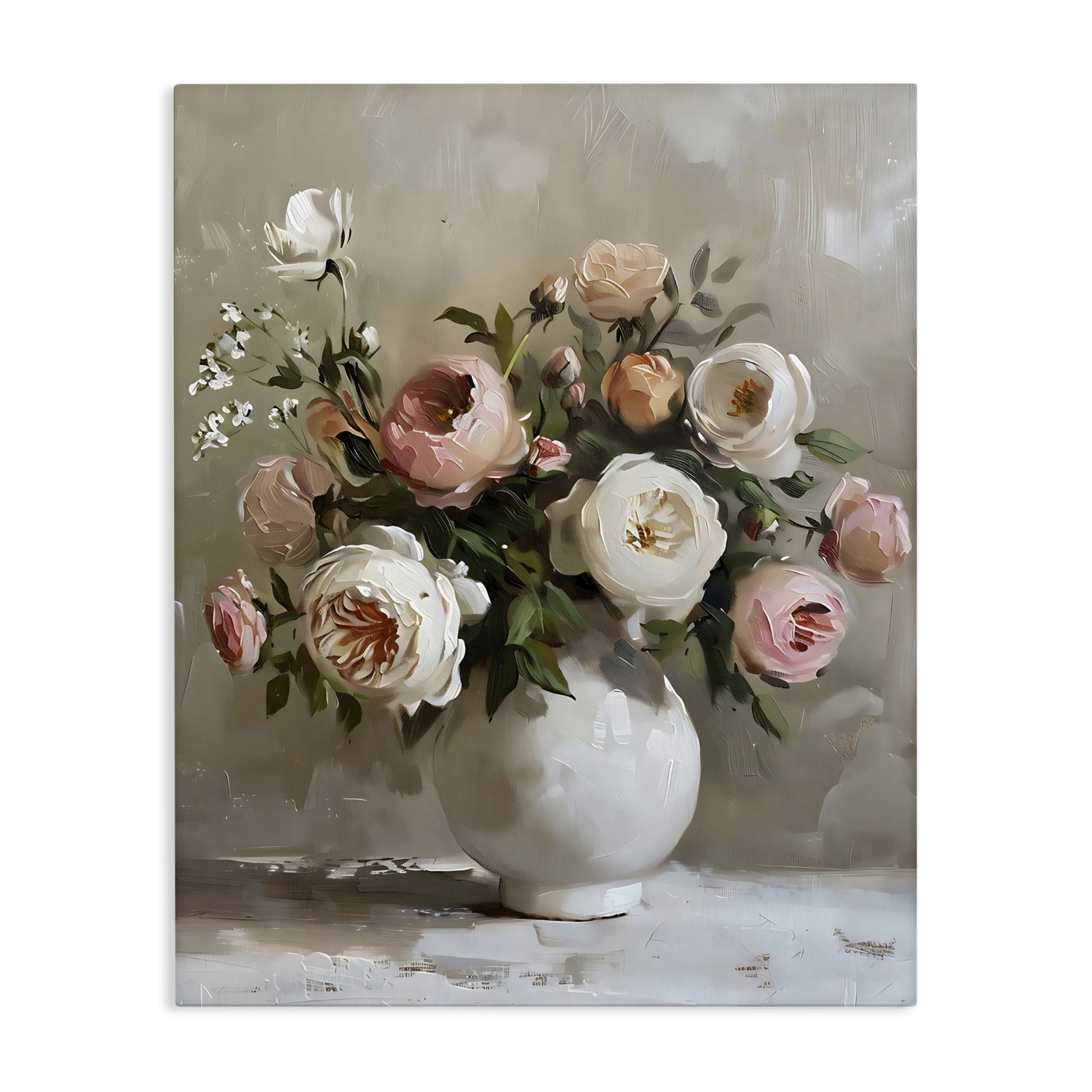 Stupell Industries Peony Blooms Bouquet Vase Canvas Wall Art, design by Creative Studio