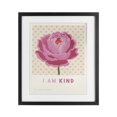 thumbnail image 1 of Stupell Industries Cottage Peony I Am Kind Affirmation Black Framed Print Under Glass, 13 x 16, by Courtney Haley, 1 of 7