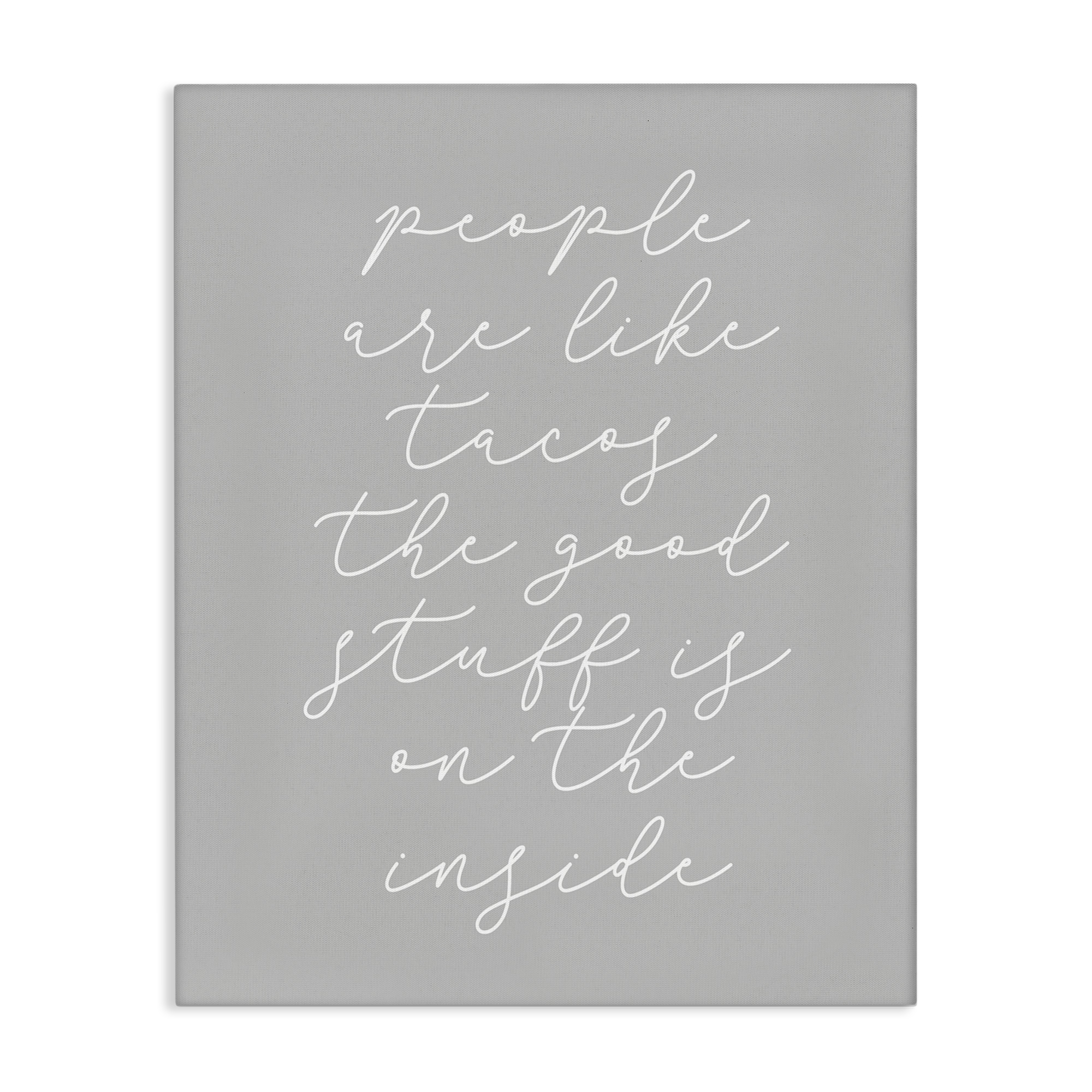 Stupell Industries People Like Tacos Text & Numbers Painting Wrapped Canvas Art Print Wall Art, 30 x 40