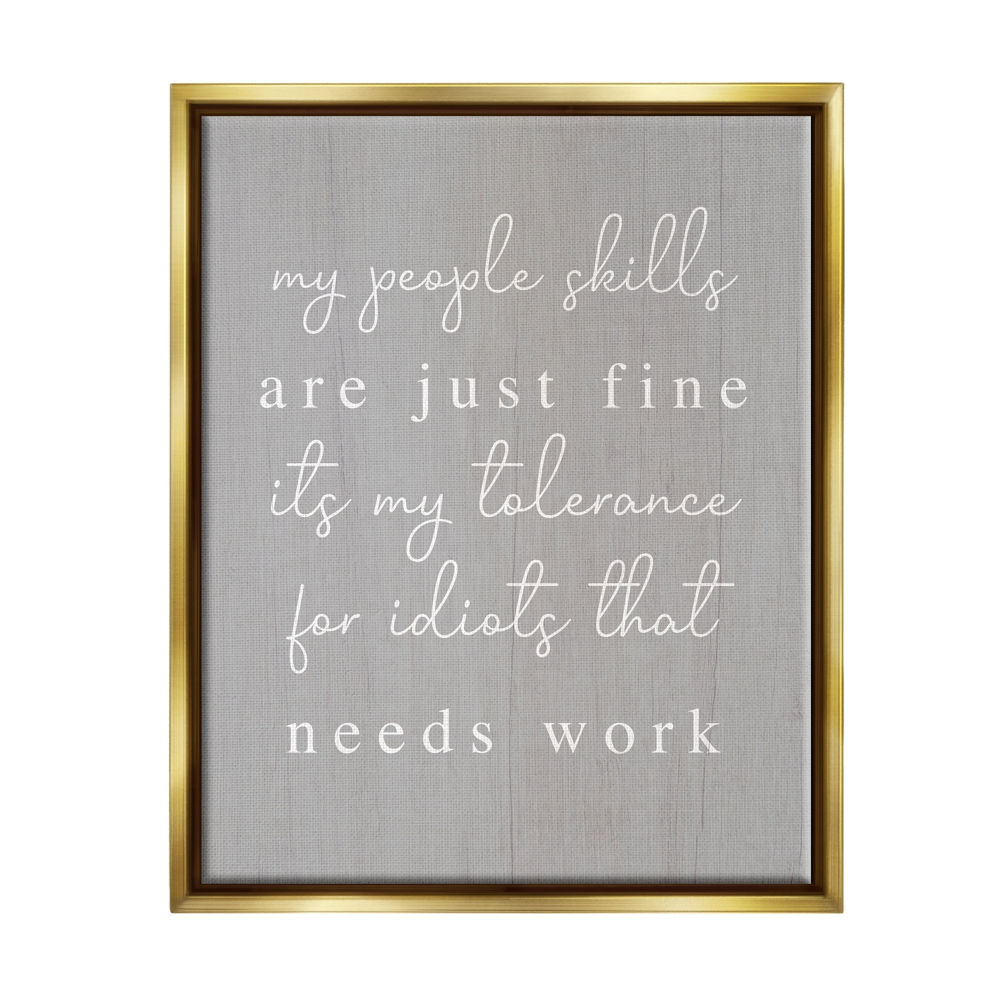 Stupell Industries " People Skills Sassy Saying " by Lil' Rue