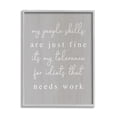 thumbnail image 1 of Stupell Industries People Skills Sassy Saying Inspirational Painting Gray Framed Art Print Wall Art, 24 x 30, 1 of 9