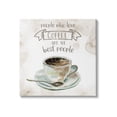thumbnail image 1 of Stupell Industries People Who Love Coffee Phrase Watercolor Painting, 17 x 17, Design by Carol Robinson, 1 of 7