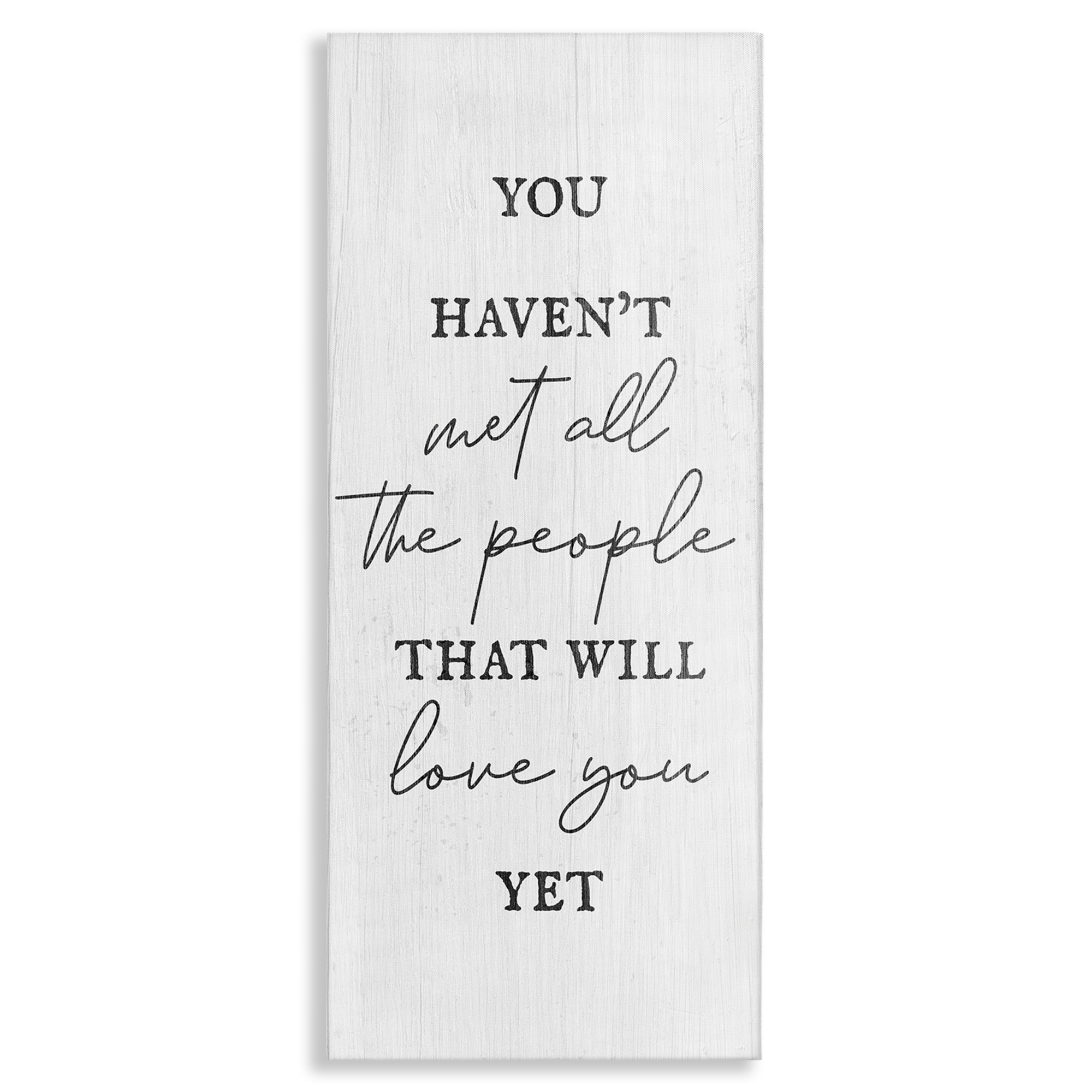 Stupell Industries People Who Will Love You Typography Painting Gallery Wrapped Canvas Art Print Wall Art, 20 x 48
