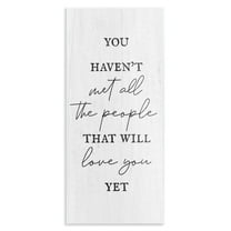 Stupell Industries People Who Will Love You Typography Painting Unframed Art Print Wall Art, 7 x 17