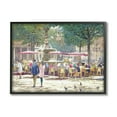 thumbnail image 1 of Stupell Industries People at Parisian Cafe Town & City Painting Black Framed Art Print Wall Art, 14 x 11, 1 of 9