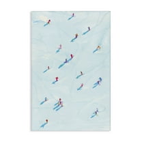 Stupell Industries People on Ski Slopes Sports Painting Gallery Wrapped Canvas Art Print Wall Art, 16 x 24
