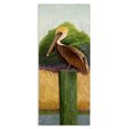 thumbnail image 1 of Stupell Industries Rustic Lodge Perched Blue Eyed Pelican Canvas Art, 10 x 24, by Barbara Fallenbaum, 1 of 8