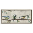 thumbnail image 1 of Stupell Industries Perched Songbirds on Branch Animals Painting Brown Floater Framed Canvas Art Print Wall Art, 25 x 11, 1 of 10
