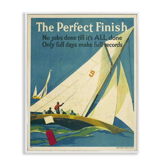 Stupell Industries Perfect Finish Antique Sailors Transportation Painting White Framed Art Print Wall Art, 24 x 30