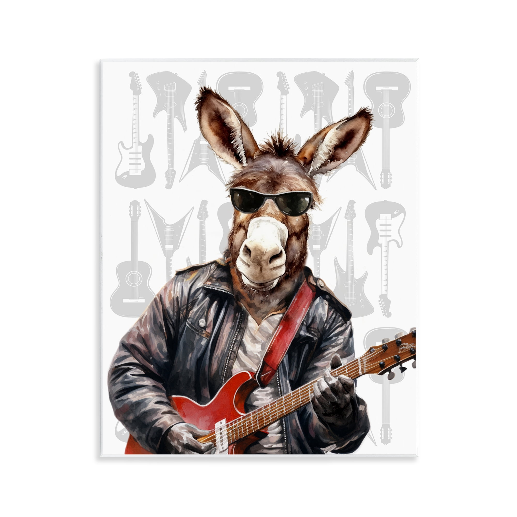 Stupell Industries Performing Musician Donkey Wall Plaque Art, design by CAD Designs