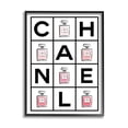 thumbnail image 1 of Stupell Industries Perfume Bottle Bold Text Glam Pattern Pink Typography Painting Black Framed Art Print Wall Art, 11 x 14, 1 of 8