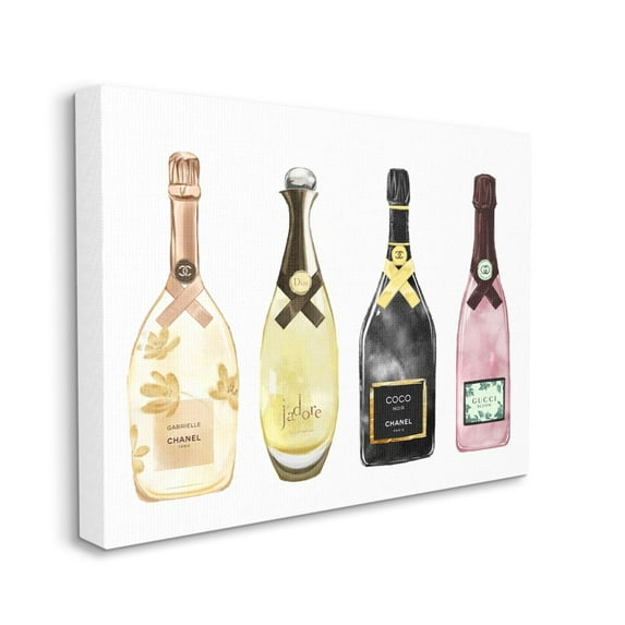 Stupell Industries Perfume Bottle Brands Fashion Glam Watercolor Design Canvas Wall Art by Ziwei Li