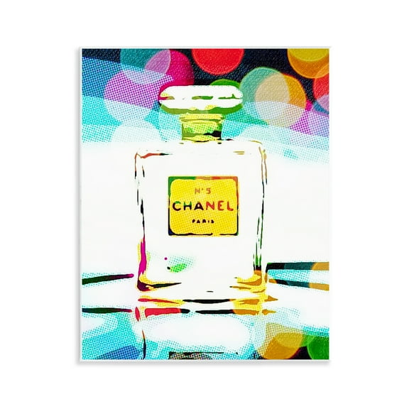 Stupell Industries Perfume with Modern Bokeh Fashion Painting Unframed Art Print Wall Art, 11 x 14