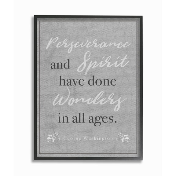 Stupell Industries Perseverance and Spirit Inspirational Painting Black Framed Art Print Wall Art, 11 x 14