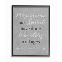 Stupell Industries Perseverance and Spirit Inspirational Painting Black Framed Art Print Wall Art, 16 x 20