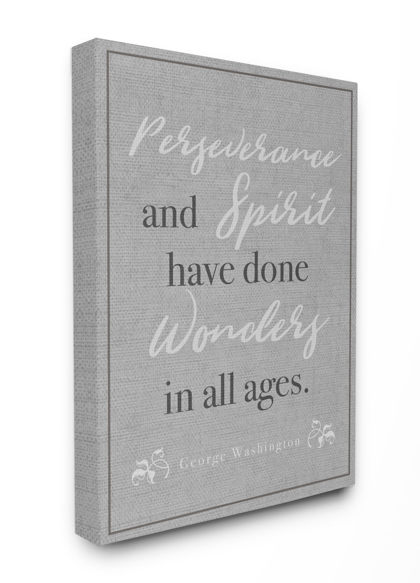 Stupell Industries Perseverance and Spirit Inspirational Painting Gallery Wrapped Canvas Art Print Wall Art, 16 x 20