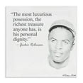 Stupell Industries Personal Dignity Jackie Robinson Quote Black and