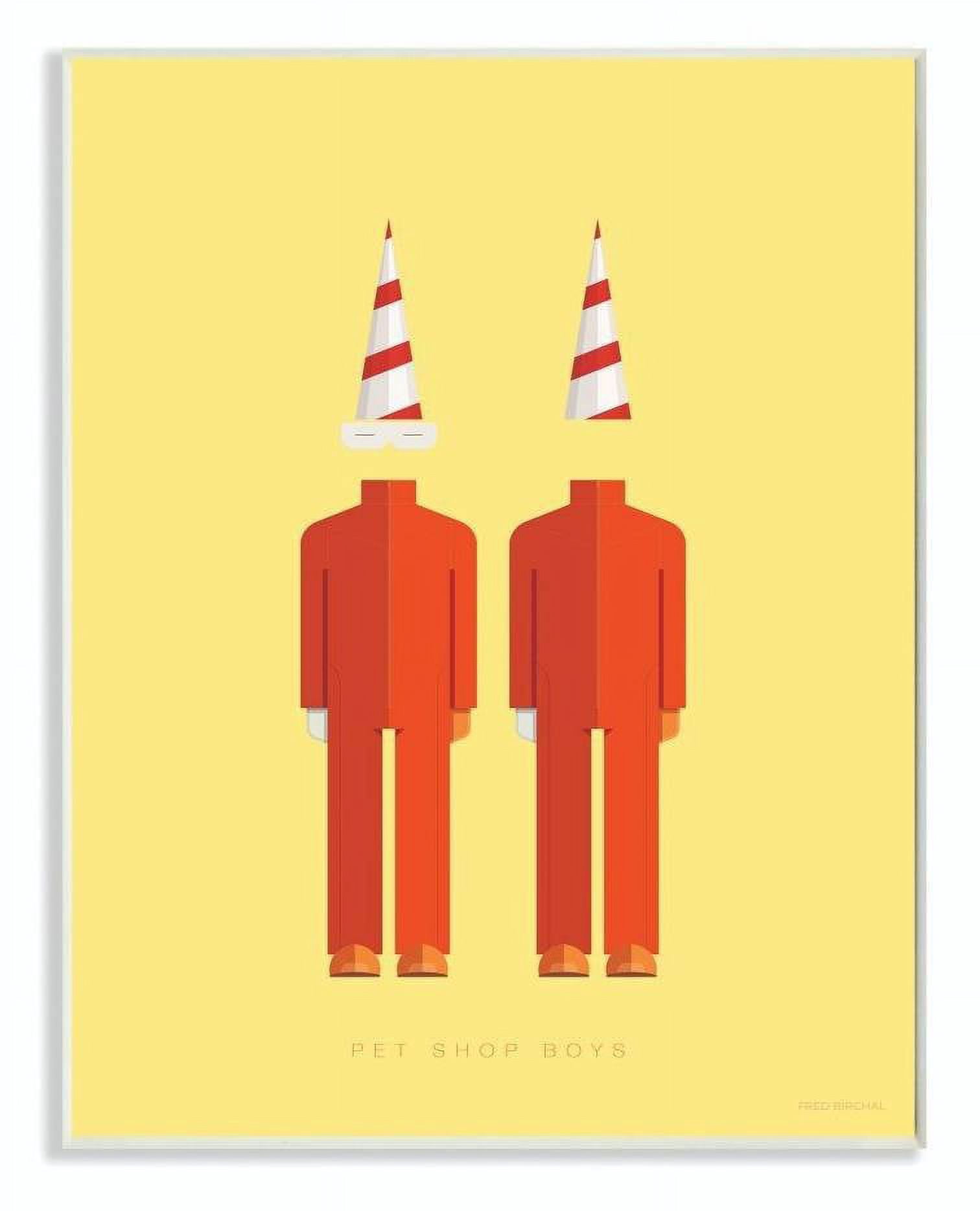 Stupell Industries Pet Shop Boys Famous People Characters Fashion Design Wall Plaque by Fred Birchal