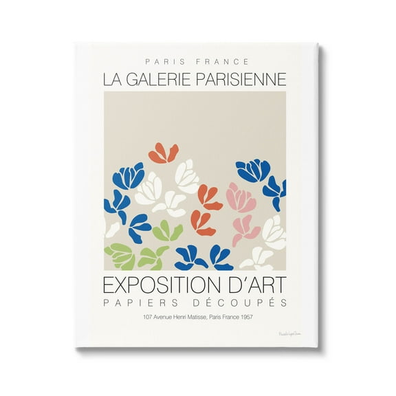 Stupell Industries Petal Silhouettes Gallery Exhibition Graphic Art Gallery Wrapped Canvas Print Wall Art, Design by Mercedes Lopez Charro