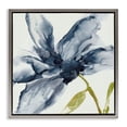 thumbnail image 1 of Stupell Industries Petals Of Sky Flower Gray Framed Floater Canvas Wall Art design by Jacob Q, 18 x 18, 1 of 9