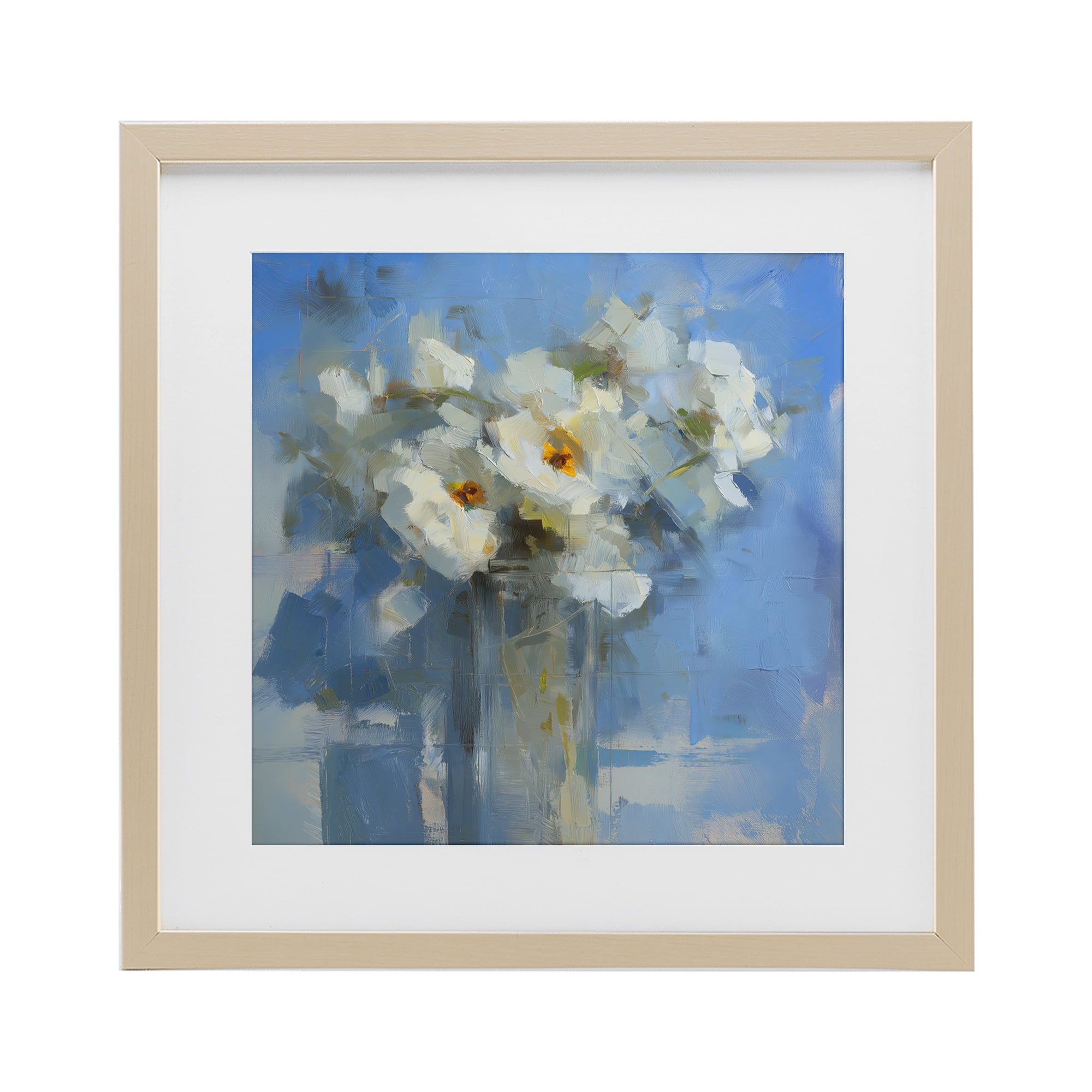 Stupell Industries Petals Remembered Abstract Birch Framed Print Under Glass, design by Svetlana Aleynikova
