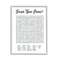 thumbnail image 1 of Stupell Industries Phone Crossword Puzzle Bathroom Word Design, 11 x 14,Design by Lettered and Lined, 1 of 8