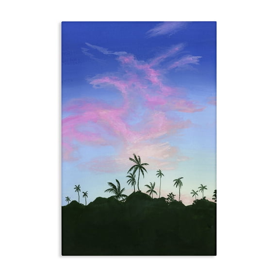 Stupell Industries Phuket Sunset Thailand Palms Canvas Wall Art design by Courtney Haley, 24 x 16