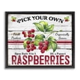 thumbnail image 1 of Stupell Industries Rustic Lodge Pick Your Own Raspberries Black Floating Frame Canvas Art, 21 x 17, by Creatif Belle, 1 of 8