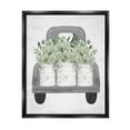 thumbnail image 1 of Stupell Industries Pickup Truck with Greenery Botanical & Floral Painting Black Floater Framed Canvas Art Print Wall Art, 17 x 21, 1 of 10