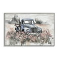 thumbnail image 1 of Stupell Industries Pickup in Floral Meadow Transportation Painting Gray Framed Art Print Wall Art, 24 x 16, 1 of 10