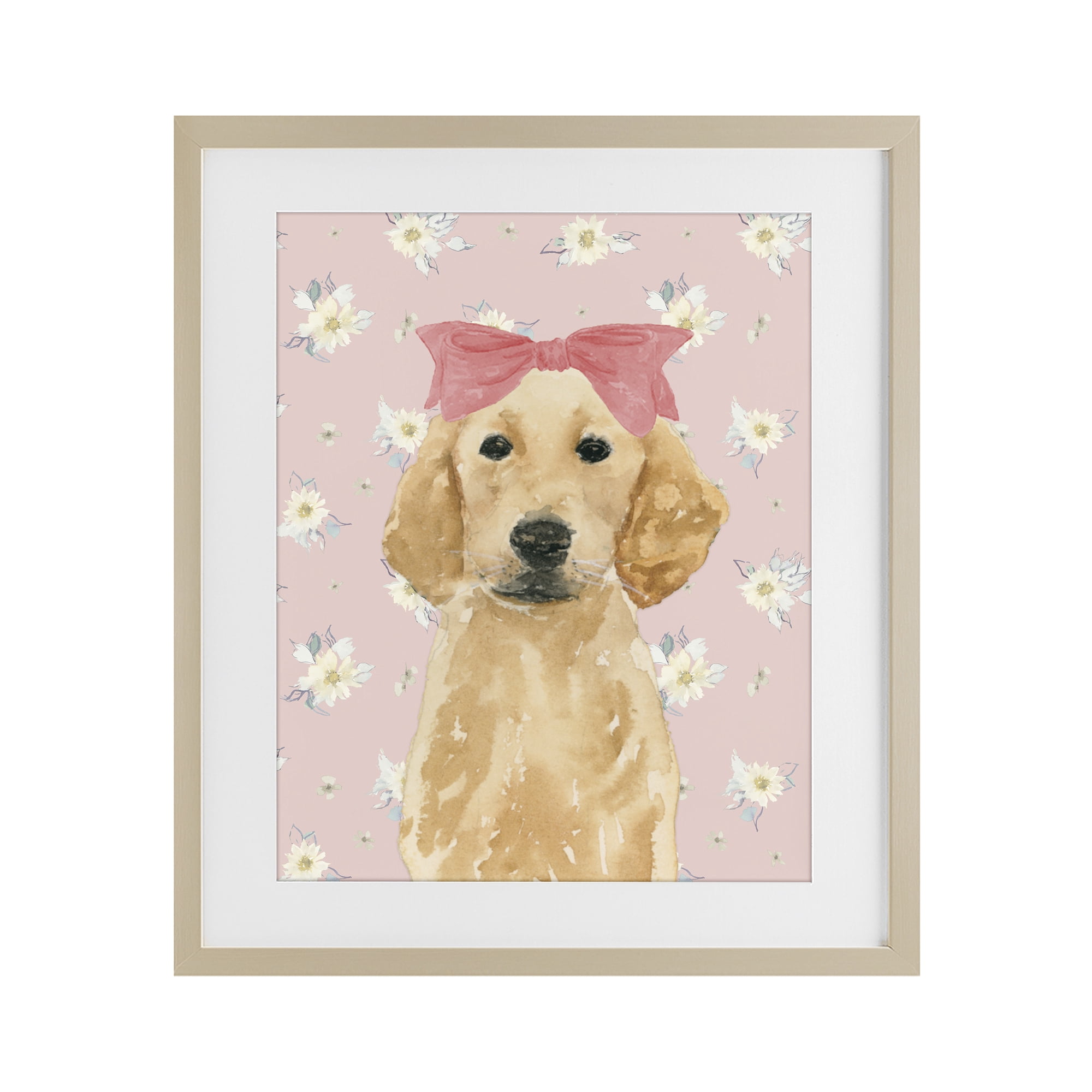 Stupell Industries Picture Ready Retriever Birch Framed Print Under Glass, design by Lucille Price