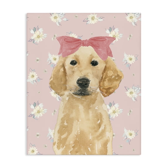 Stupell Industries Eclectic Picture Ready Retriever Canvas Art, 36 x 48, by Lucille Price