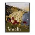 thumbnail image 1 of Stupell Industries Coastal Picturesque Amalfi Coast Black Framed Giclee Art, 24 x 30, by Lil' Rue, 1 of 8