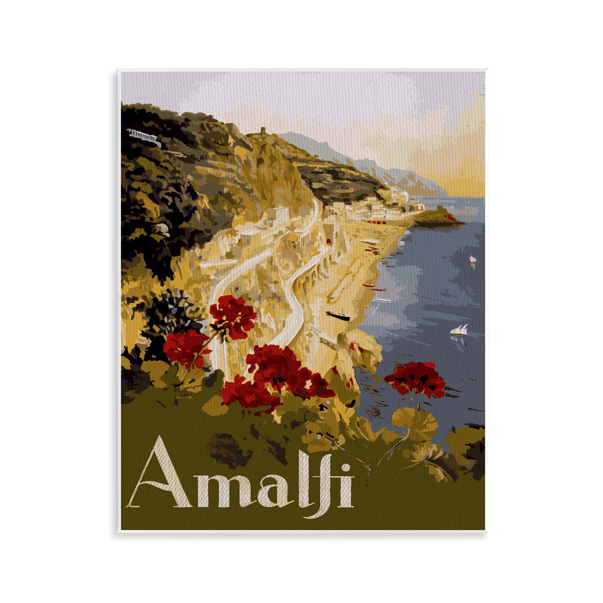 Stupell Industries Picturesque Amalfi Coast Wall Plaque Art, design by Lil' Rue