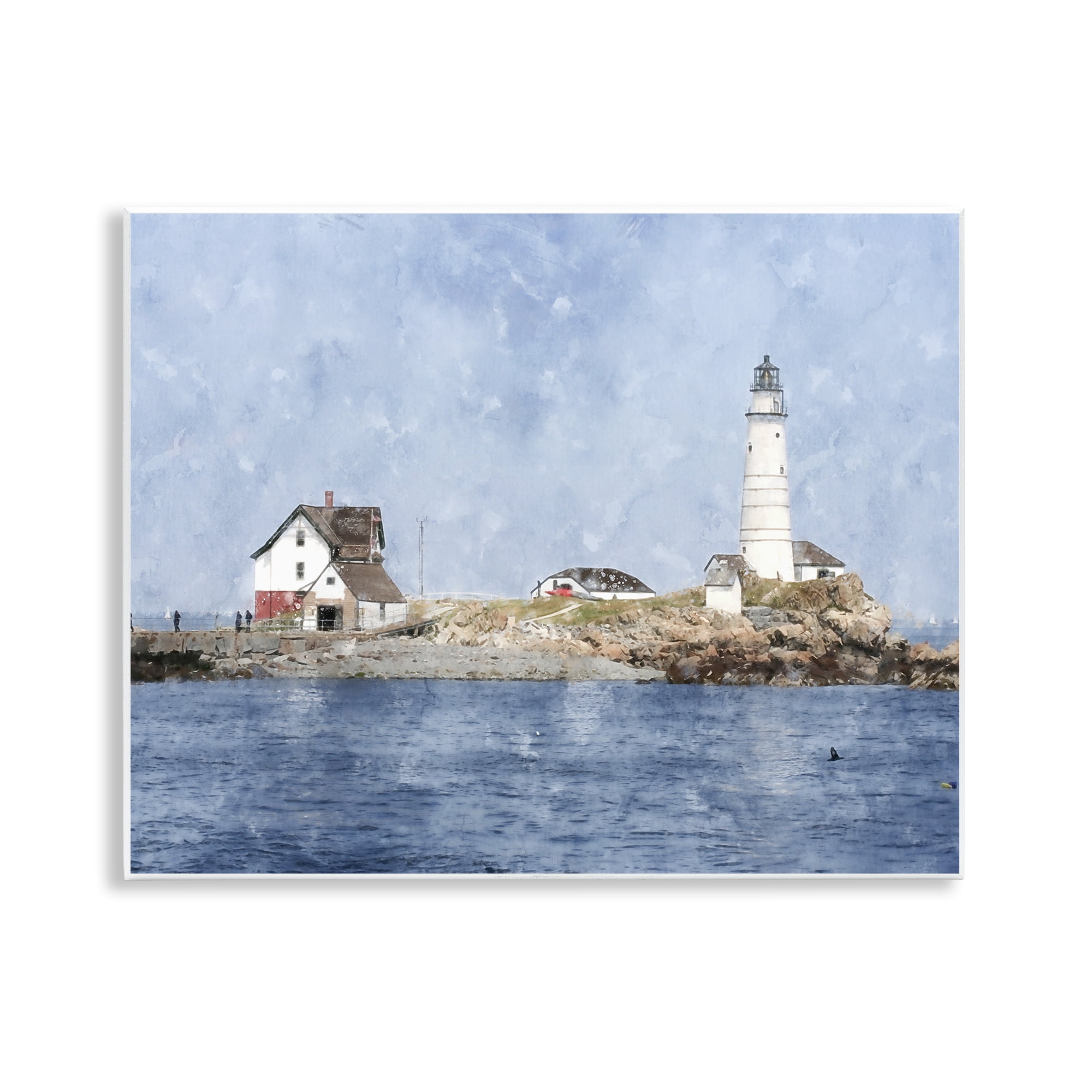 Stupell Industries Picturesque Lighthouse Island Wall Plaque Art, design by Kim Curinga