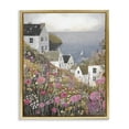 thumbnail image 1 of Stupell Industries Rustic Lodge Picturesque Village over Sea Gold Floating Frame Canvas Art, 17 x 21, by Riley B, 1 of 8