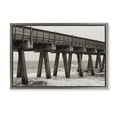 thumbnail image 1 of Stupell Industries Coastal Pier Angles Structure Gray Floating Frame Canvas Art, 31 x 21, by Nathan Larson, 1 of 8