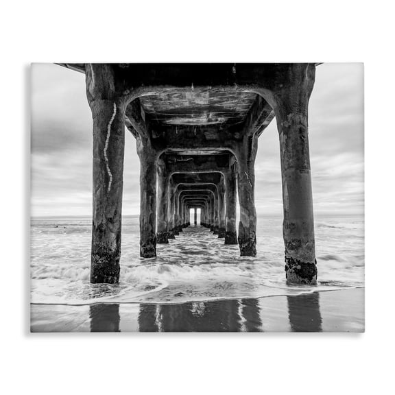 Stupell Industries Pier Structure in Perspective Canvas Wall Art, design by Jeff Poe Photography