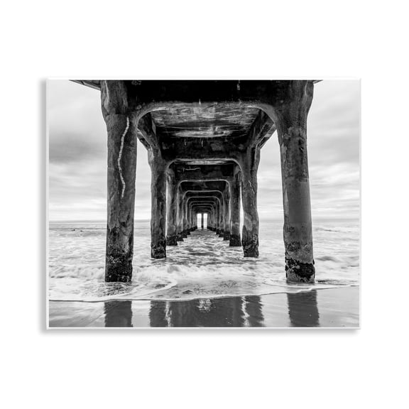 Stupell Industries Pier Structure in Perspective Wall Plaque Art, design by Jeff Poe Photography