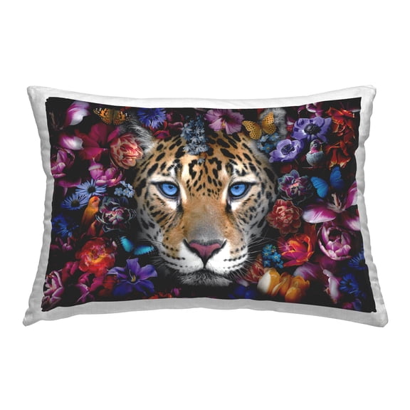 Stupell Industries Piercing Leopard Gaze Decorative Printed Throw Pillow Design by Reinders.