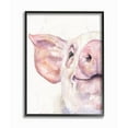 thumbnail image 1 of Stupell Industries Pig Head Animal Watercolor Painting Framed Giclee Texturized Art by George Dyachenko, 1 of 3