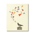 thumbnail image 1 of Stupell Industries Pigeon Antique Radio Geometric Triangle Shapes Design Canvas Wall Art, 16 x 20, Design by Cassia Beck, 1 of 5