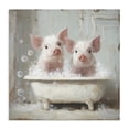 thumbnail image 1 of Stupell Industries Rustic Lodge Piglet Bubble Bath Canvas Art, 17 x 17, by Tina LeCour, 1 of 8